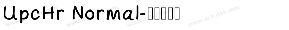 UpcHr Normal字体转换